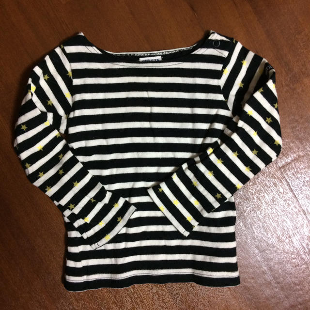 BREEZE(ブリーズ)の美品 ブリーズ ボーダー長袖 キッズ/ベビー/マタニティのキッズ服男の子用(90cm~)(Tシャツ/カットソー)の商品写真