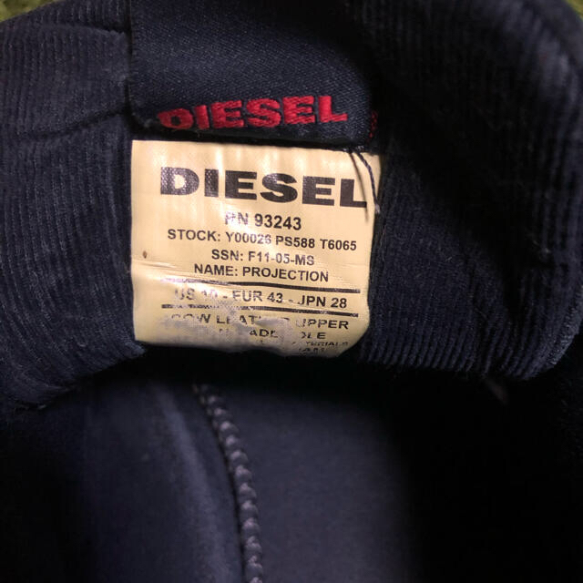 DIESEL(ディーゼル)の【DIESEL】ミドルカットスニーカー ★中古★ メンズの靴/シューズ(スニーカー)の商品写真