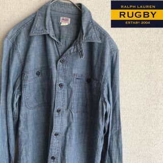 ポロラグビー(POLO RUGBY)のPOLO  RALPHLAUREN RUGBY 長袖　シャンブレー　ワークシャツ(シャツ)