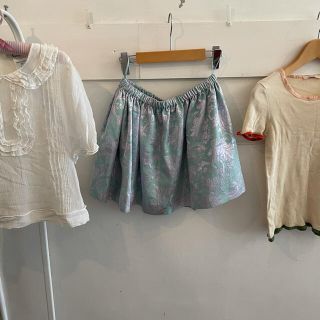 ミュウミュウ(miumiu)の9/12お値下げ🫐miumiu flower skirt.(ミニワンピース)