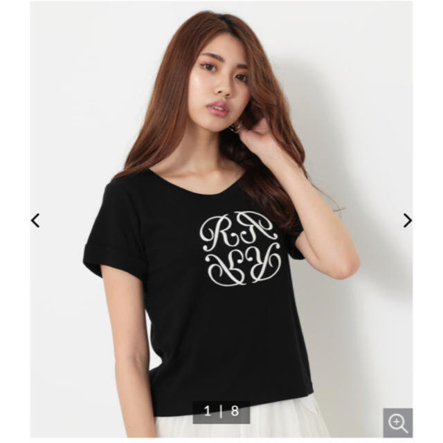 rienda(リエンダ)のrienda 新品 rロゴTシャツ レディースのトップス(Tシャツ(半袖/袖なし))の商品写真