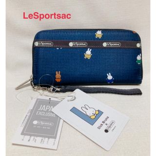 レスポートサック(LeSportsac)の【新品】LeSportsac 長財布 ミッフィーアンドフレンズ　ネイビー(財布)