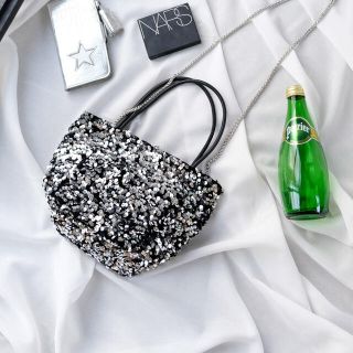 ザラ(ZARA)のスパンコールショルダーハンドバッグ (ハンドバッグ)