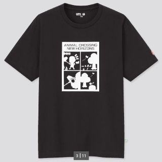 ユニクロ(UNIQLO)のUT×あつまれどうぶつの森 TシャツUNIQLO 完売ブラック  メンズ M(Tシャツ/カットソー(半袖/袖なし))