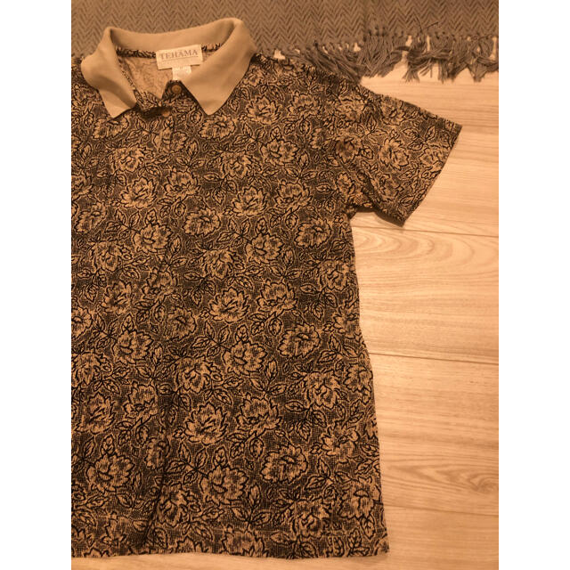 Lochie(ロキエ)の花柄　ポロシャツ　vintage ヴィンテージ　古着 レディースのトップス(ポロシャツ)の商品写真