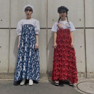 ステュディオス(STUDIOUS)のyeer ◉ 4way MOKE MOKE Dress  red(ロングワンピース/マキシワンピース)