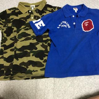 アベイシングエイプ(A BATHING APE)の130 bape kids 半袖ポロシャツ(Tシャツ/カットソー)