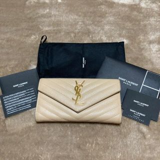 サンローラン モノグラム 財布(レディース)(ベージュ系)の通販 24点 サンローラン モノグラム 財布(レディース)(ベージュ系)の通販 24点