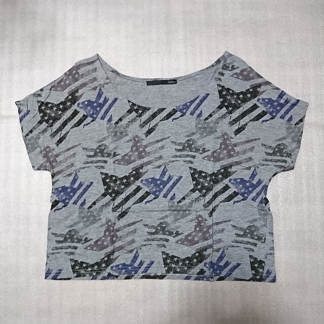 heather(ヘザー)のHeather プリントTシャツ GRY ヘザー レディースのトップス(Tシャツ(半袖/袖なし))の商品写真