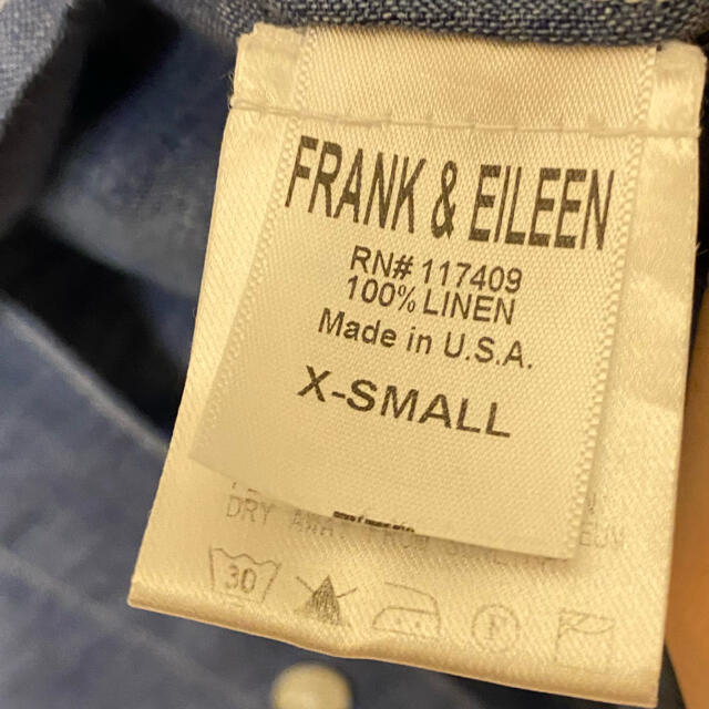 Ron Herman(ロンハーマン)の 定価2.5万円　Frank & Eileen BARRY LINEN ブルー レディースのトップス(シャツ/ブラウス(長袖/七分))の商品写真