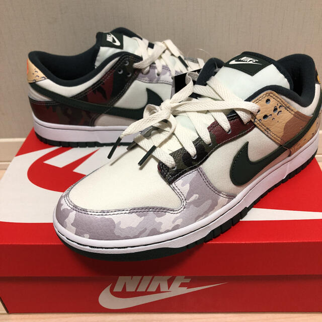 送料込み☆】NIKE DUNK LOW SE 28.5㎝ SAIL CAMO - スニーカー