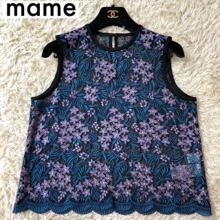 マメ(mame)の【美品♡17SS】mame kurogouchi レースノースリーブブラウス(シャツ/ブラウス(半袖/袖なし))