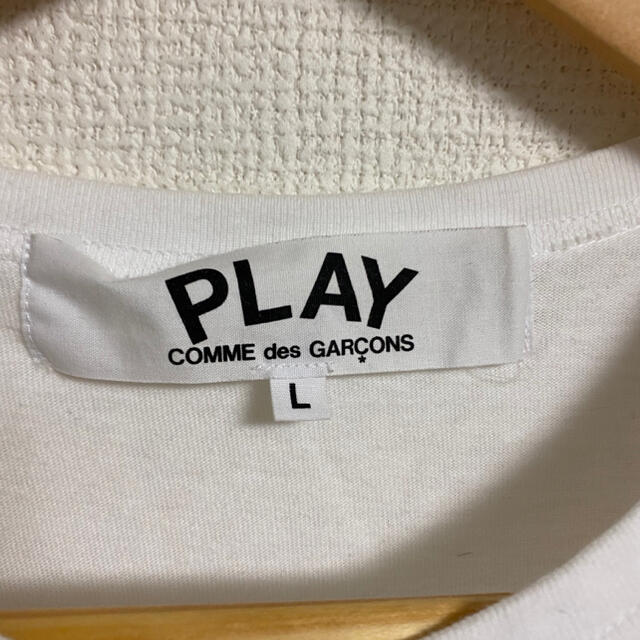 BLACK COMME des GARCONS(ブラックコムデギャルソン)のplay コムデギャルソン ハート tシャツ L メンズのトップス(Tシャツ/カットソー(半袖/袖なし))の商品写真