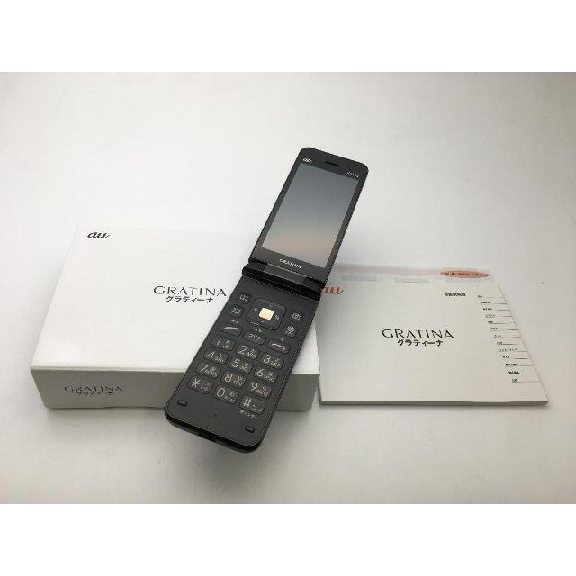 京セラ(キョウセラ)のSIMフリー au GRATINA KYF39 ブラック◆中古◆204 スマホ/家電/カメラのスマートフォン/携帯電話(携帯電話本体)の商品写真