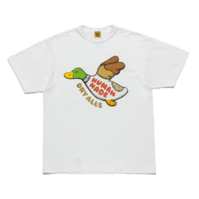 Supreme(シュプリーム)のHUMAN MADE×KAWS T-SHIRT KAWS #2 白 2XL メンズのトップス(Tシャツ/カットソー(半袖/袖なし))の商品写真