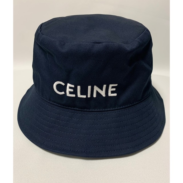 新品 【 CELINE セリーヌ 】ロゴ バケット ハット L