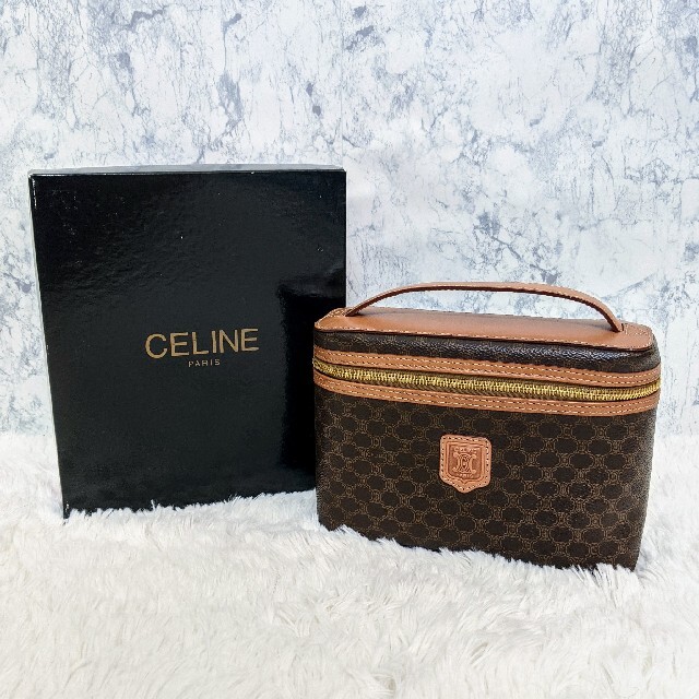 celine(セリーヌ)の美品 CELINE セリーヌ マカダム ハンドバッグ バニティ レディースのファッション小物(ポーチ)の商品写真