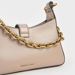 チャールズアンドキース(Charles and Keith)のチェーンハンドル ショルダーバッグ(ショルダーバッグ)