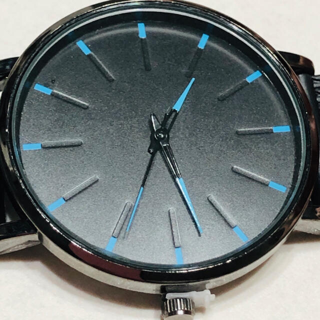 メンズ腕時計 ブラック 薄型 アナログ※商品説明をお読みください。