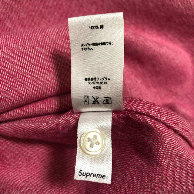 Supreme(シュプリーム)の送料込み 極美品 Supreme バックロゴ デニムシャツ メンズのトップス(シャツ)の商品写真