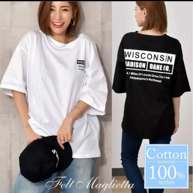 【BLACK】レディース Tシャツ 韓国