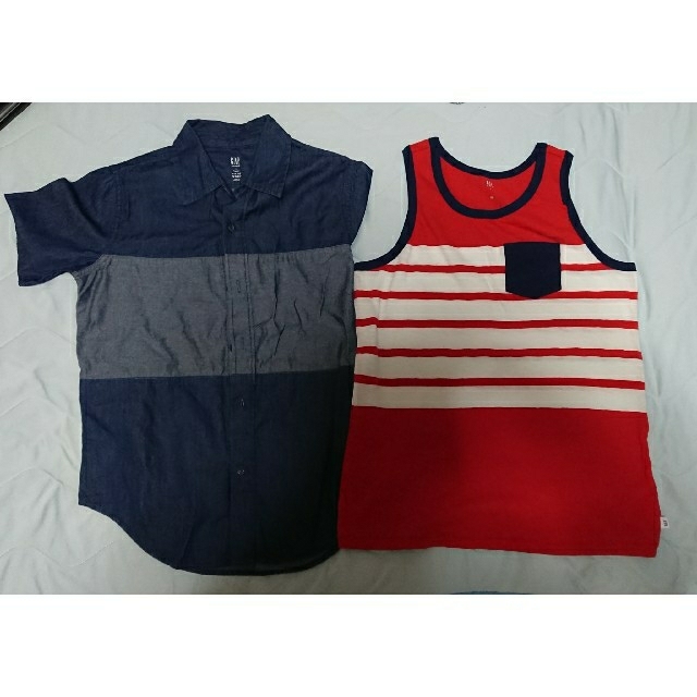 GAP(ギャップ)の男児GAPセットアップ キッズ/ベビー/マタニティのキッズ服男の子用(90cm~)(Tシャツ/カットソー)の商品写真