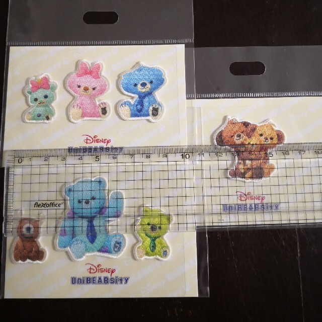 新品 ユニベアシティ ワッペン 刺繍シール ディズニー 3枚セット