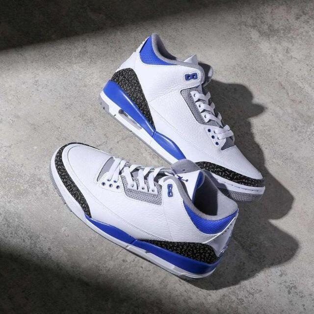 NIKE(ナイキ)の28 新品 NIKE AIR JORDAN 3 "RACER BLUE" メンズの靴/シューズ(スニーカー)の商品写真