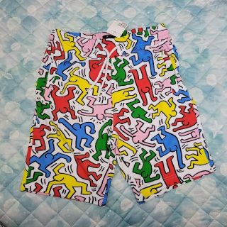 エイチアンドエム(H&M)の期間限定☆キースヘリング☆H&M☆短パンSサイズ☆(Tシャツ/カットソー(半袖/袖なし))