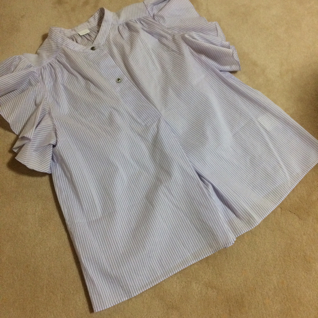 aquagirl(アクアガール)のaquagirl ストライプシャツ レディースのトップス(シャツ/ブラウス(半袖/袖なし))の商品写真