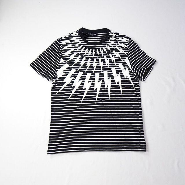 Neil Barrett ニールバレット サンダー ボーダー Tシャツ - Tシャツ