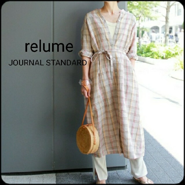 【美品】JOURNAL STANDARD リネンライクシャツワンピース　ML | フリマアプリ ラクマ