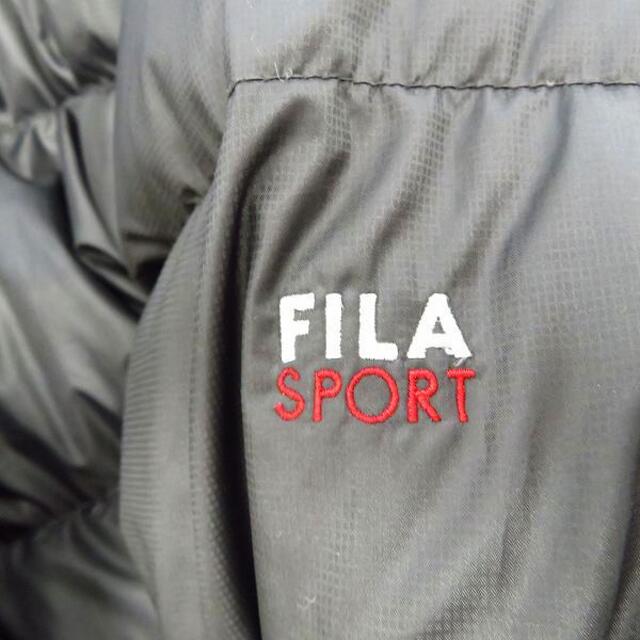 FILA(フィラ)のフィラスポーツ ジップアップ ダウンジャケット L 補修あり メンズのジャケット/アウター(ダウンジャケット)の商品写真