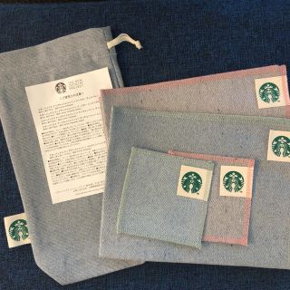 スターバックスコーヒー(Starbucks Coffee)のスターバックス　アップサイクルコットン5点(ノベルティグッズ)