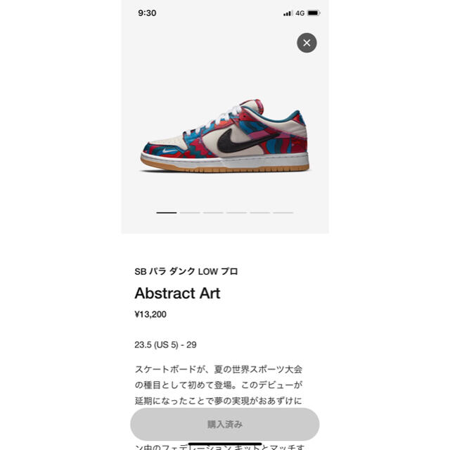 NIKE(ナイキ)のNIKE SB DUNK LOW PRO PIET PARRA パラ 29cm メンズの靴/シューズ(スニーカー)の商品写真