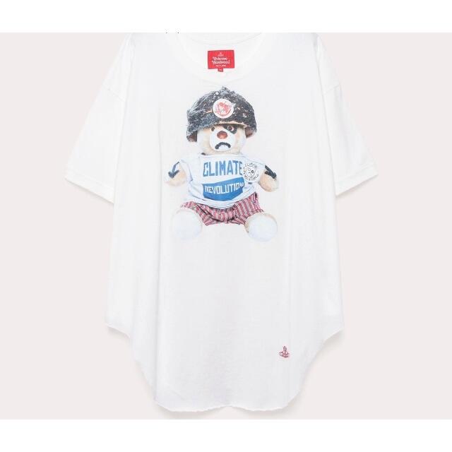 Vivienne Westwood(ヴィヴィアンウエストウッド)の最終価格　クライメイトレボリューションベア ラウンドヘムTシャツ レディースのトップス(Tシャツ(半袖/袖なし))の商品写真