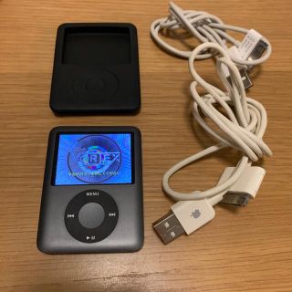 アップル(Apple)のApple iPod nano 8GB 第3世代 黒 動作確認済(ポータブルプレーヤー)