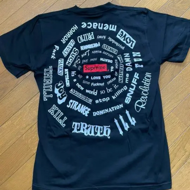 Supreme Spiral Tee "Black