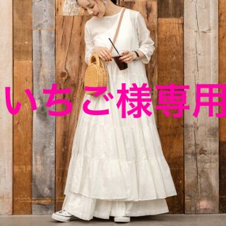 コウベレタス(神戸レタス)の神戸レタス　田中亜希子さんコラボ　インド綿ティアードチュニック&ワンピース(ロングワンピース/マキシワンピース)