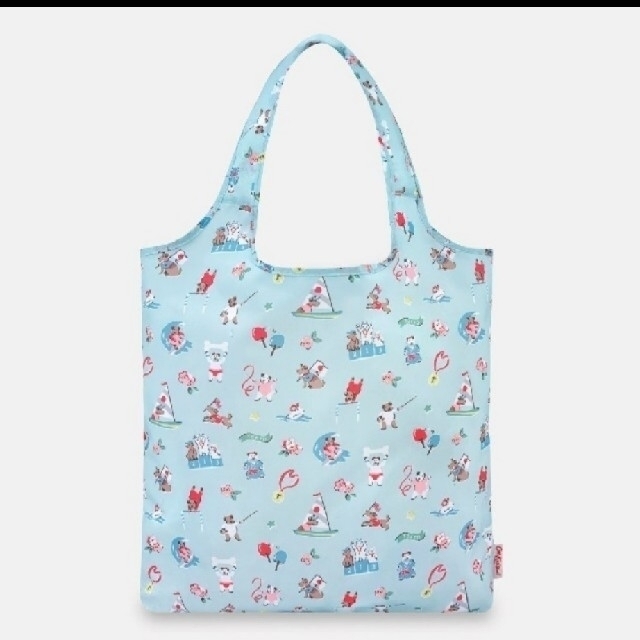 Cath Kidston(キャスキッドソン)の【東京オリンピック限定柄】2点セット　キャスキッドソン　エコバッグ　ハンドタオル レディースのバッグ(エコバッグ)の商品写真