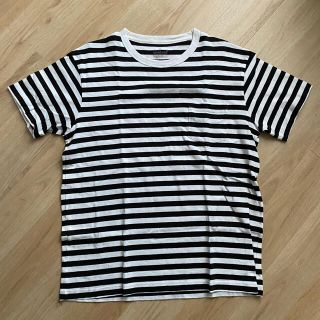 ムジルシリョウヒン(MUJI (無印良品))の無印良品　ボーダー　半袖　Tシャツ　ポケット(Tシャツ/カットソー(半袖/袖なし))