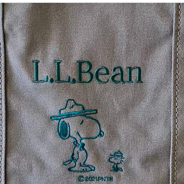L.L.Bean(エルエルビーン)のエルエルビーン　スヌーピー　コラボ　トートバッグ　プラチナム　タグ付き新品　 レディースのバッグ(トートバッグ)の商品写真