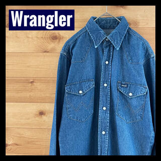ラングラー(Wrangler)の【Wrangler】80s 90s ラングラー ウエスタンデニムシャツ US古着(シャツ)