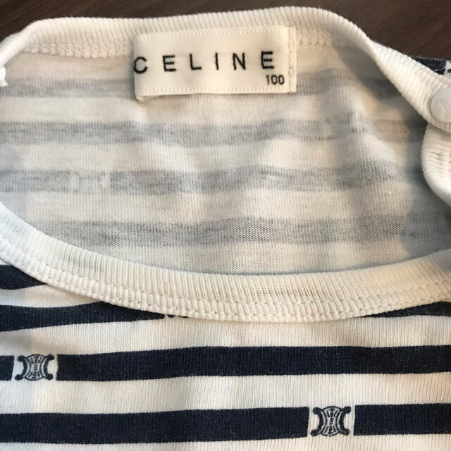 celine(セリーヌ)のセリーヌ　半袖T  ボーダー　100 キッズ/ベビー/マタニティのキッズ服男の子用(90cm~)(Tシャツ/カットソー)の商品写真