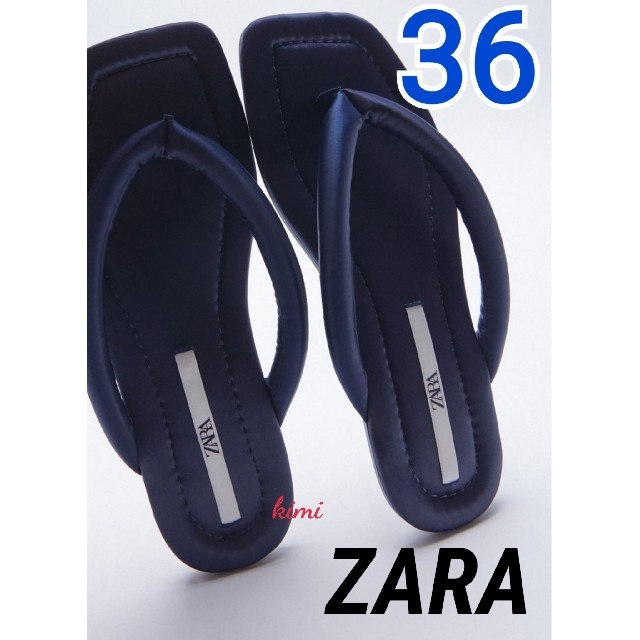 ZARA(ザラ)のタグ付き】ZARA プラットフォーム キルティング サンダル レディースの靴/シューズ(サンダル)の商品写真