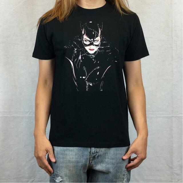 【キャットウーマン】新品 ミシェルファイファー フォトプリント 黒 Tシャツ