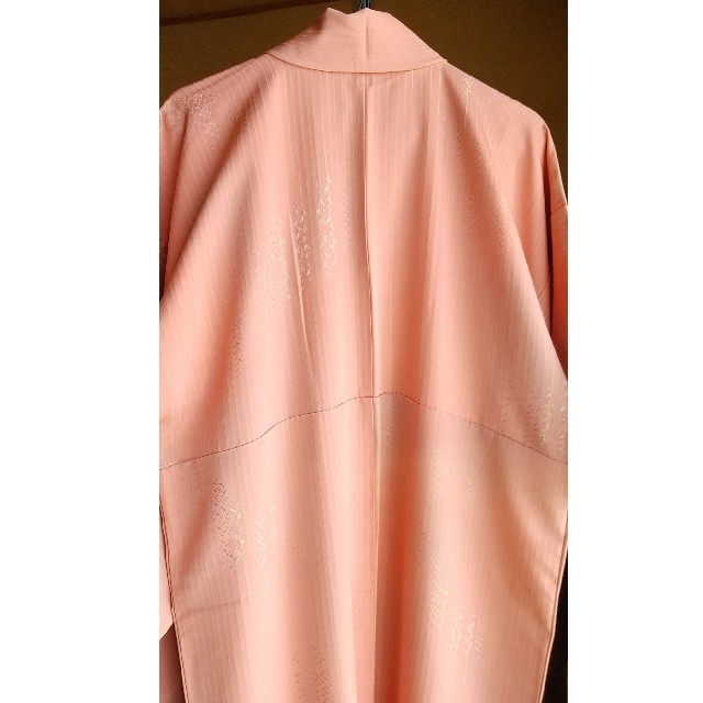 正絹着物 桃色 ピンク 藤のような華の細かい模様 レディースの水着/浴衣(着物)の商品写真