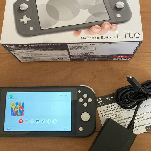 Nintendo Switch Liteブラック本体セット　動作品