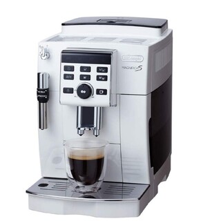 ほぼ未使用デロンギコンパクト全自動コーヒーメーカー ホワイト  マグニ(エスプレッソマシン)