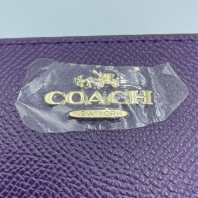 COACH(コーチ)の【新品】COACH コーチ 長財布 正規品 ジッピーウォレット　パープル　紫 レディースのファッション小物(財布)の商品写真